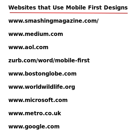 Examples of Websites that Use Mobile First Responsive Designs